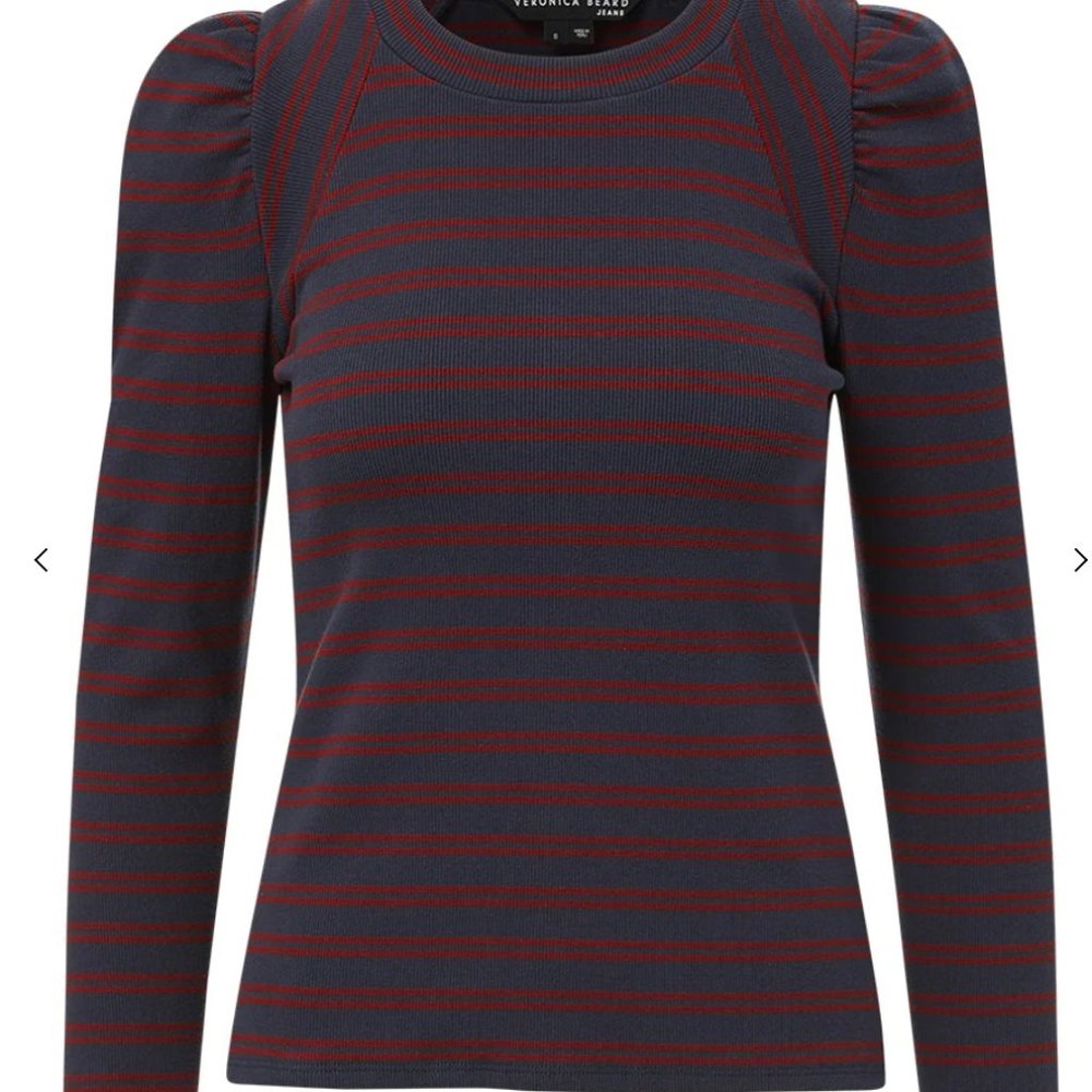 veronica beard puff sleeve top